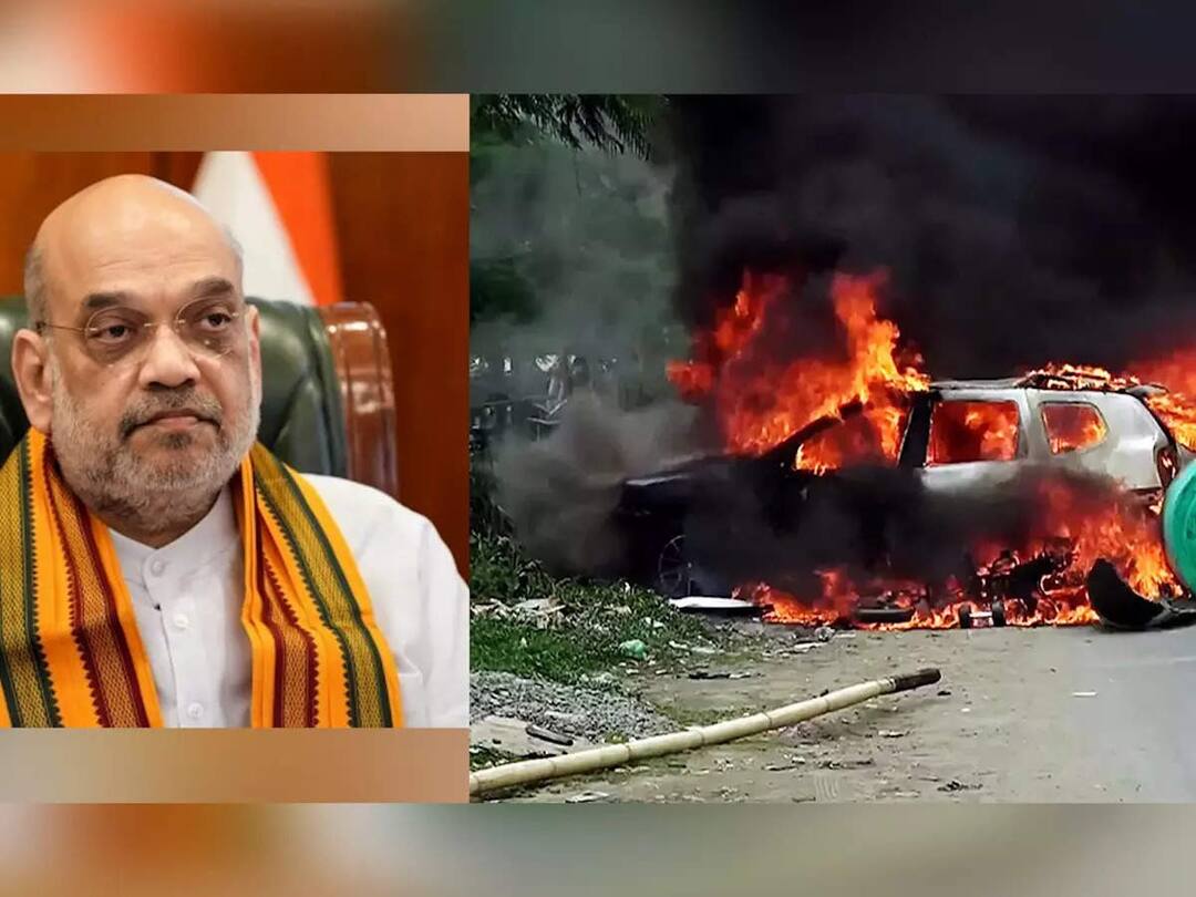 Ahead of Amit Shah's visit to Manipur, violence erupted again in the state, 5 including a policeman died અમિત શાહની મણિપુર મુલાકાત પહેલા રાજ્યમાં ફરી હિંસા ભડકી, પોલીસકર્મી સહિત 5ના મોત