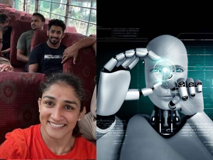 AI Misuse to Spread misinformation in India fake smiling photo of protesting wrestler फेक न्यूज फैलाने के लिए AI का होने लगा इस्तेमाल, प्रोटेस्ट करने वाले पहलवानों की तस्वीर इस तरह बदली गई