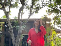 Shehnaaz Gill Posts More Pictures From Her Beach Vacation, Looks Refreshing In Red