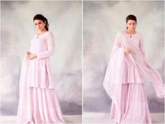 Kriti Sanon Looks Ethereal In Pastel-Hued Chikankari Sharara Set — Pics Inside