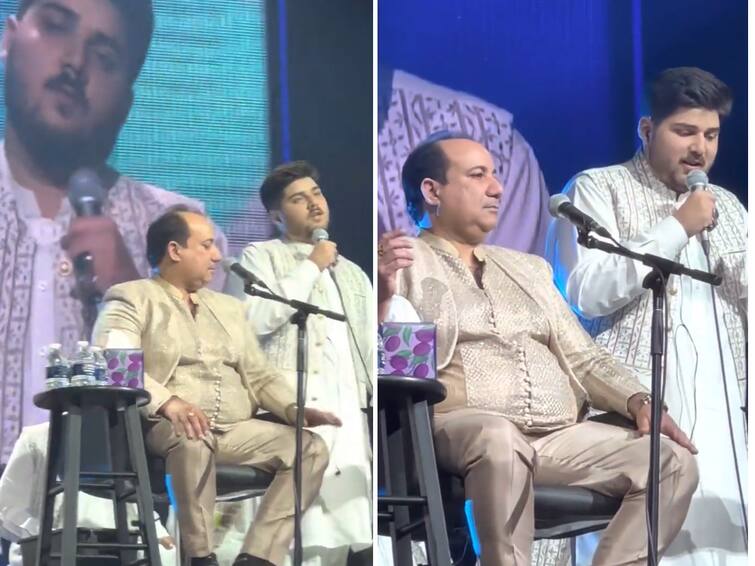 Rahat Fateh Ali Khan’s Son Shahzaman's Performance Video Goes Viral Netizens Feel He Sings Like Nusrat Fateh Ali Khan Rahat Fateh Ali Khan’s Son Shahzaman's Performance Video Goes Viral, Netizens Feel He Sings Like Nusrat Fateh Ali Khan