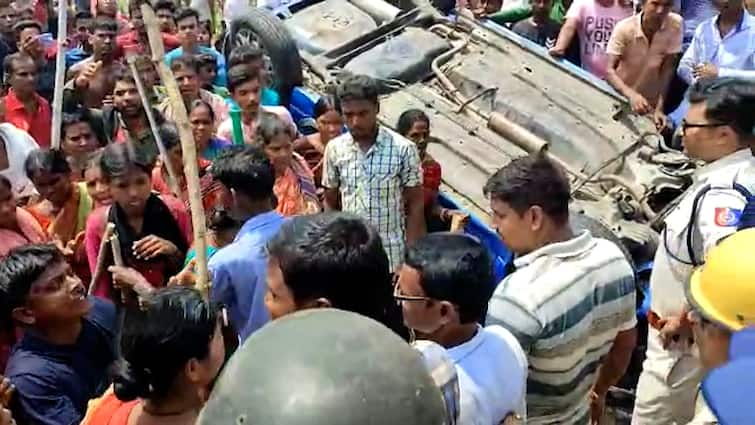 birbhum a man death after being hit by a careless car, clashes between villagers and police ensue Birbhum News: বেপরোয়া গাড়ির ধাক্কায় সাইকেল আরোহীর মৃত্যু, গ্রামবাসী ও পুলিশের ধস্তাধস্তিতে ধুন্ধুমার