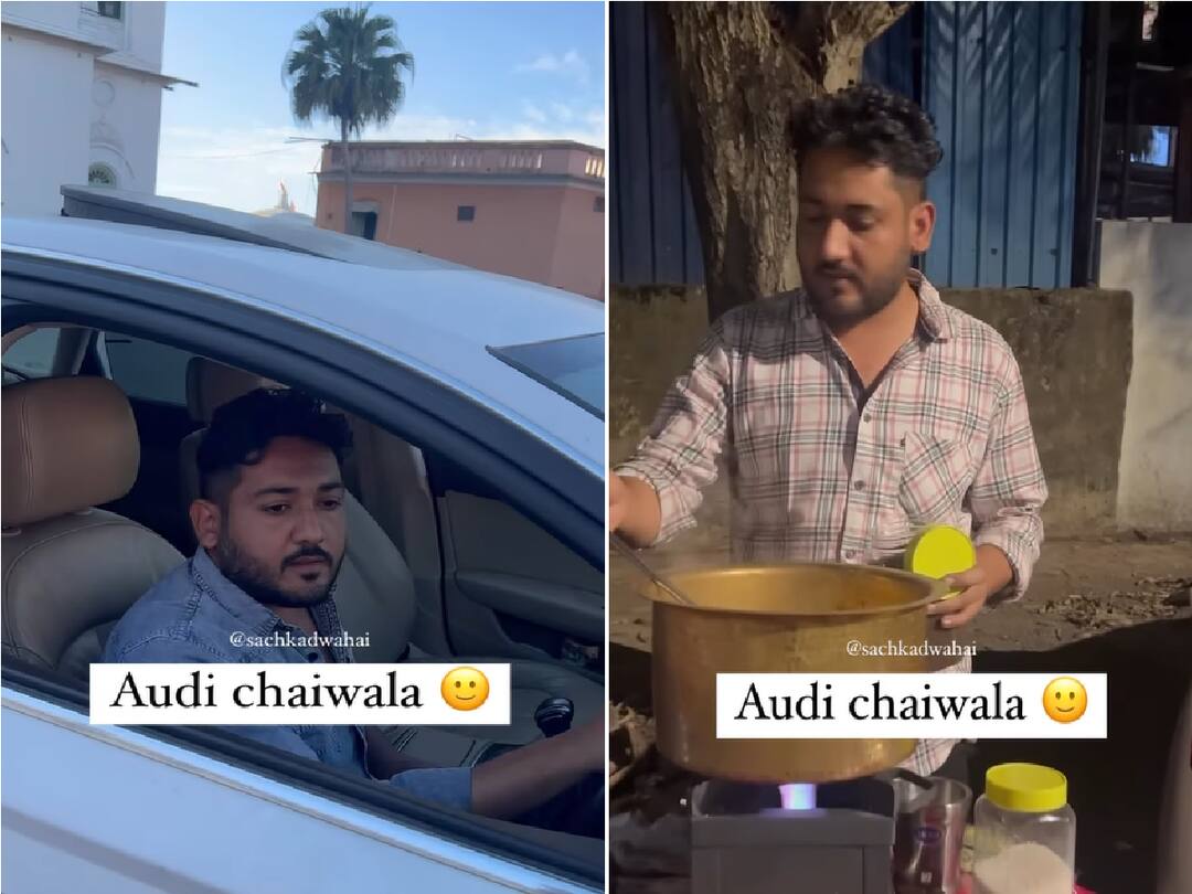 Mumbai Man Sells Chai From His Audi Car Netizens Call It Life Goals Watch Viral Video WATCH: Mumbai Man Sells Chai From His Audi Car, Netizens Call It 'Life Goals'
