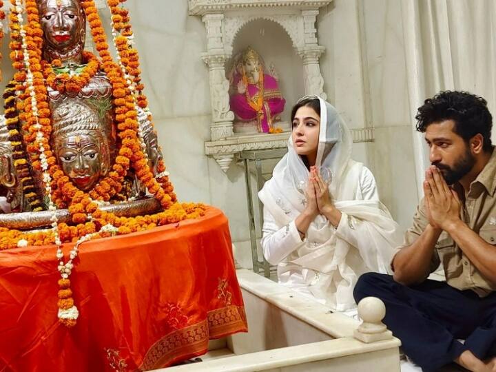 Sara Ali Khan trolled for worshiping Lord Shiva with folded hands with Vicky Kaushal Zara Hatke Zara Bachke Sara Ali Khan की शिवभक्ति से आग बबूला हुए ट्रोलर्स, बोल - 'अब्बू ने अच्छी परवरिश दी होती तो...'