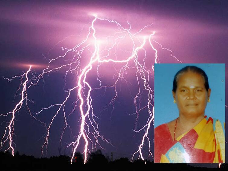 Villupuram Mother killed, son injured in lightning strike near munnur village Marakkanam இடி தாக்கியதில் உடல்கருகி தாய் உயிரிழப்பு; மகன் படுகாயம் - மரக்காணத்தில் சோகம்