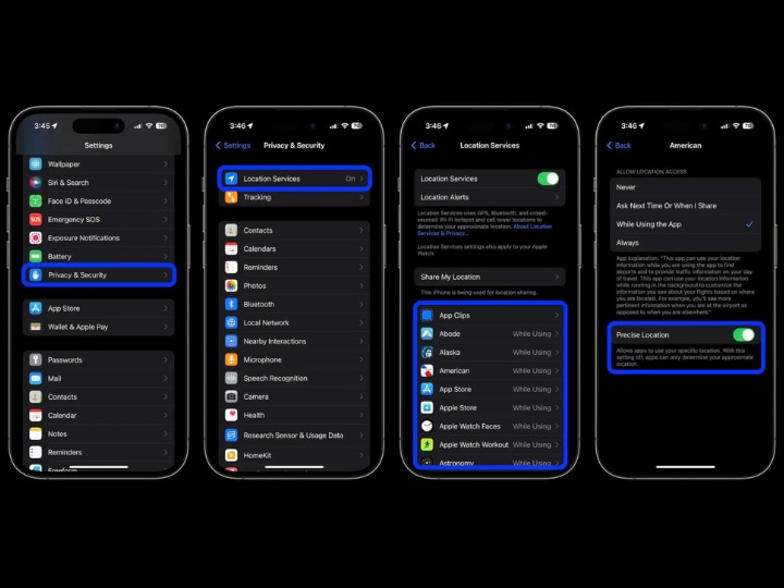 iPhone में कौन-सा ऐप आपकी प्री-साइज लोकेशन देख रहा है ये ऐसे चेक करें