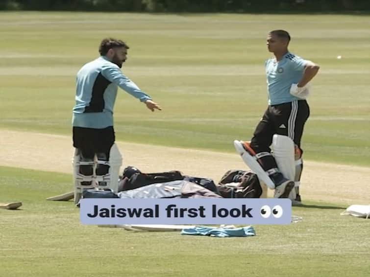 Yashasvi Jaiswal Gets Tips From Virat Kohli, R Ashwin In First Net Session With Team India Before WTC Final WATCH Yashasvi Jaiswal Gets Tips From Virat Kohli, R Ashwin In First Net Session With Team India Before WTC Final- WATCH
