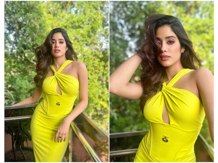Janhvi Kapoor has shared a series of images on her Instagram, looking absolutely gorgeous in a yellow bodycon dress.