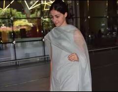 Photos : એકદમ સિંપલ લૂકમાં એરપોર્ટ પર નજરે પડી અનન્યા પાંડે