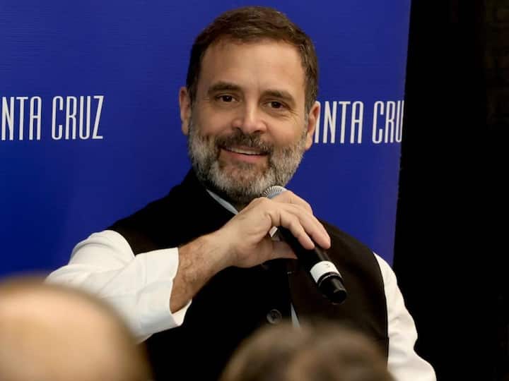 Can't Discuss 'Real Issues' So Did The 'Sceptre Thing, Lying Down And...': Rahul's Dig At PM Modi, BJP In US 'Modi Govt Couldn't Stop Bharat Jodo Yatra, Did Sceptre Thing, Lying Down...': Rahul's Dig At PM, BJP In US