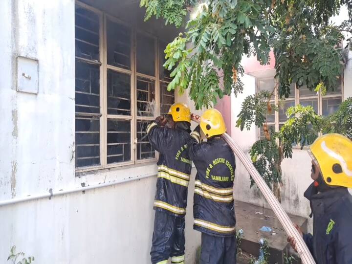 chengalpattu goverment hospital fire accident patients running away in fear TNN Chengalpattu GH: செங்கல்பட்டு மருத்துவமனையில்  தீ விபத்து - பயத்தில் ஓடிய நோயாளிகளால் பரபரப்பு