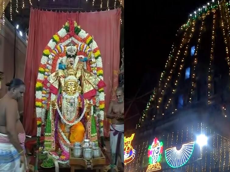 Garuda Seva at Puducherry Varadaraja Perumal Brahmotsavam TNN புதுச்சேரி வரதராஜ பெருமாள் கோயில் பிரம்மோற்சவ விழாவில் கருட சேவை - திரளான பக்தர்கள் பங்கேற்பு