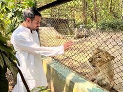 In Photos: बिहार में बढ़ती गर्मी के बीच पशु-पक्षियों की खैर खबर लेने Patna Zoo पहुंचे तेज प्रताप, देखें तस्वीरें