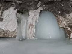 Amarnath Yatra 2023 : अमरनाथ शिवलिंगाची पहिली झलक, बाबा बर्फानी यांचे फोटो समोर; 1 जुलैपासून सुरु होणार अमरनाथ यात्रा