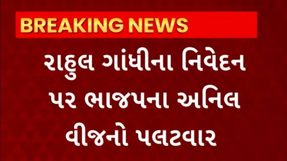 Rahul Gandhi : કોંગ્રેસ નેતા ગાંધીના નિવેદન પર ભાજપના અનિલ વીજનો પલટવાર