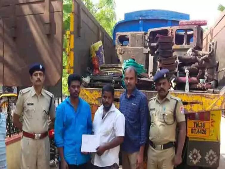 Trichy 2 arrested for smuggling Rs 50 lakh railway engine motor in Ponmalai TNN Trichy: பொன்மலையில் ரூ.50 லட்சம் ரயில் என்ஜின் மோட்டார் கடத்தலில் ஈடுபட்ட 2 பேர் கைது