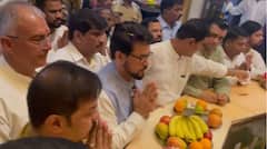 मोदी @9 साठी केंद्रीय मंत्री अनुराग ठाकूर मुंबई दौऱ्यावर, सिध्दीविनायकाचं घेतलं दर्शन