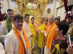 मोदी @9 साठी केंद्रीय मंत्री अनुराग ठाकूर मुंबई दौऱ्यावर, सिध्दीविनायकाचं घेतलं दर्शन