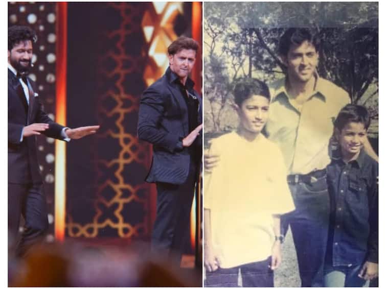 Vicky Kaushal Shares Throwback With Hrithik From Childhood Reveals Why Their IIFA 2023 Performance On Ek Pal Ka Jeena Was Special Vicky Kaushal Shares Fanboy Moment PIC With Hrithik From Childhood, Reveals Why Their IIFA Performance Was Special
