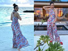 Rakul Preet Singh Pics: प्रिंटेड जंपसूट पहने बीच पर सुकून भरे पल बिताती दिखीं रकुल, फैंस के साथ शेयर की वेकेशन की तस्वीरें