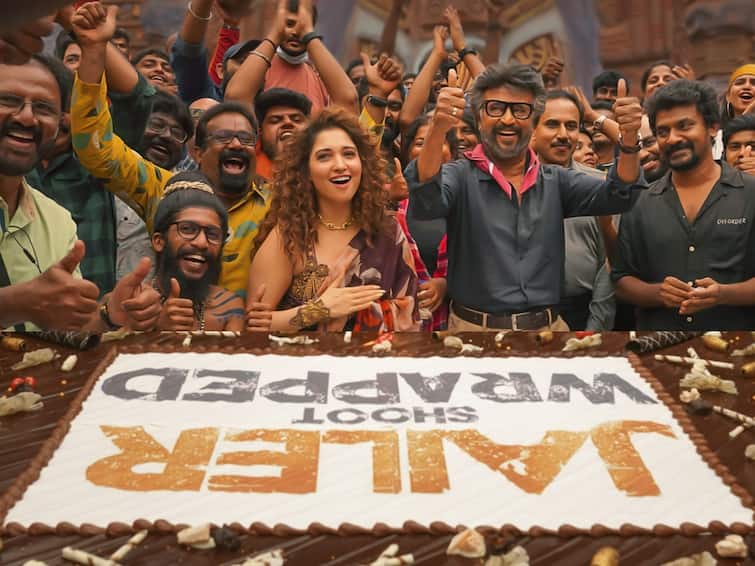 jailer movie wraps up sun pictures shares photo rajinikanth tamanna nelson details Jailer Wrap Up: ஜெயிலர் ஷூட்டிங் முடிஞ்சாச்சு... தியேட்டர்ல பாக்கலாம்... கேக் வெட்டி விடைபெற்ற ரஜினி, தமன்னா!