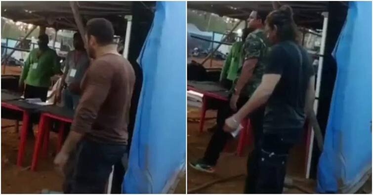 Tiger 3 Video: Salman and Shah Rukh Khan seen together on the sets of 'Tiger 3', video leaked, fans go crazy after seeing the look Tiger 3 Video: 'ટાઈગર 3'ના સેટ પર એકસાથે જોવા મળ્યા સલમાન અને શાહરૂખ ખાન, વીડિયો થયો લીક