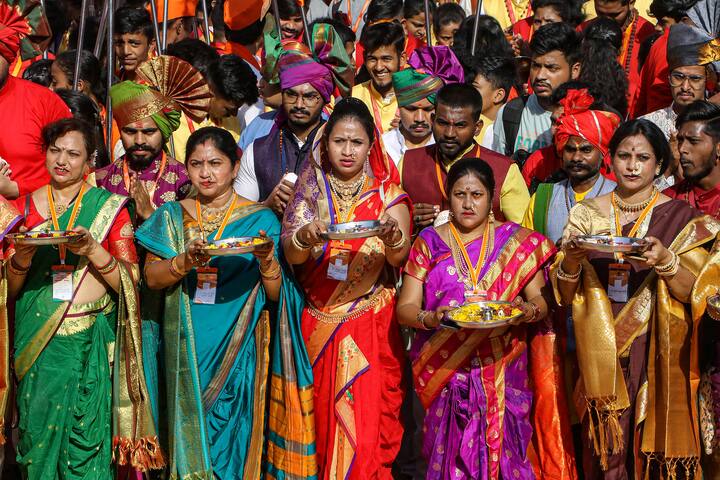 नागपूरच्या आजच्या या कार्यक्रमासाठी महिला मोठ्या संख्येने उपस्थित होत्या.