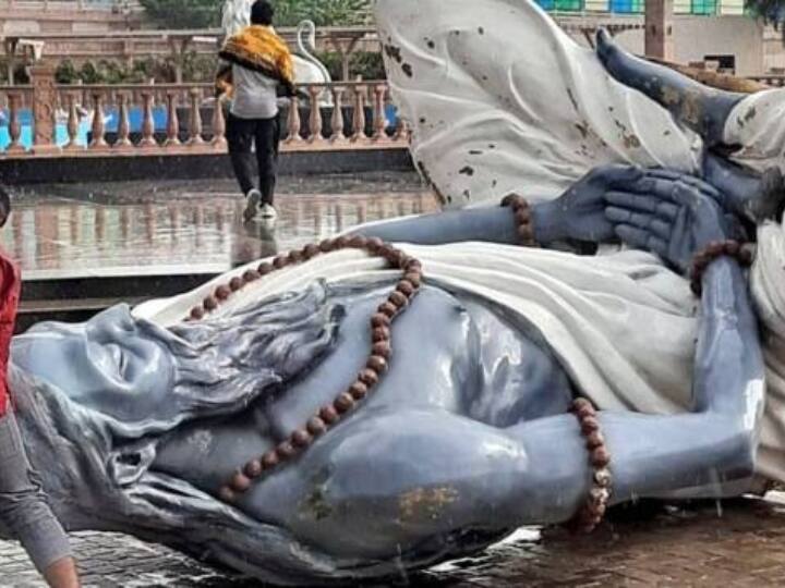 ujjains mahakal mahakaleshwar temple 6 statues destroyed abpp उज्जैन में महाकाल प्रोजेक्ट : 856 करोड़ खर्च, आंधी नहीं झेल पाईं मूर्तियां, जिम्मेदार कौन?