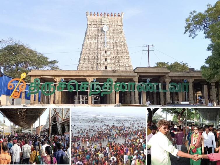 Tiruchendhur murugan temple Vaikasi Visakha festival you will get the benefit of worshiping him throughout the year TNN Vaikasi Visakam 2023: திருச்செந்தூர் கோயில் வைகாசி விசாக திருவிழா - முருகரை தரிசிக்க அலையென திரண்ட பக்தர்கள்