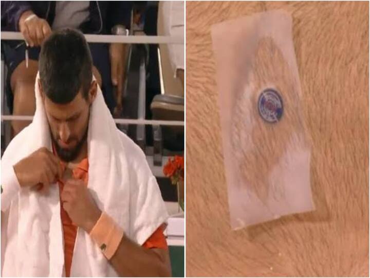 Novak Djokovic wore a mysterious nanotechnology device during tennis match Novak Djokovic: நெஞ்சின் மீது சிப்  ’என் வெற்றியின் ரகசியம் இதுதான்…’ பிரபல டென்னிஸ் வீரர் ஜோகோவிச் ஓபன் டாக்!