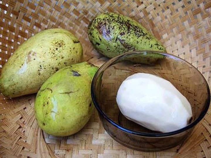 Have you ever seen white mango the worlds most unique Wani mango is found in Bali कभी देखा है सफेद आम, बाली में होता है दुनिया का सबसे अनोखा वानी आम