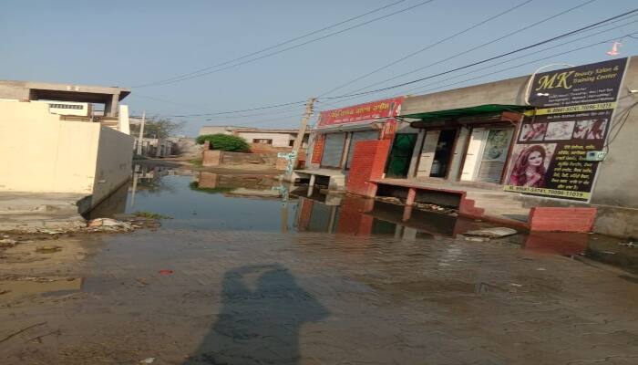 People are disturbed due to overflowing pond Water in Badra , barnala ਛੱਪੜ ਦਾ ਪਾਣੀ ਓਵਰਫਲੋਅ ਹੋਣ ਕਾਰਨ ਲੋਕ ਪ੍ਰੇਸ਼ਾਨ