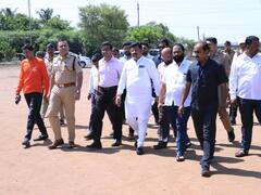 'शासन आपल्या दारी' कार्यक्रम यशस्वी होण्यासाठी चोख नियोजन करा; राजेश क्षीरसागर आणि जिल्हाधिकारी राहुल रेखावार यांनी केली तपोवन मैदानाची पाहणी