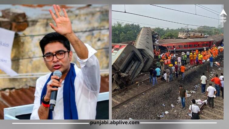 odisha-train-accident-tmc-national-general-secretary-abhishek-banerjee-demand-resignation-of-rail-minister Odisha Train Accident: ਓਡੀਸ਼ਾ ਰੇਲ ਹਾਦਸੇ 'ਤੇ ਅਭਿਸ਼ੇਕ ਬੈਨਰਜੀ ਨੇ ਕਿਹਾ- 'ਰੇਲ ਮੰਤਰੀ ਅਸਤੀਫਾ ਦੇਣਾ...ਮੋਦੀ ਸਰਕਾਰ ਸਿਰਫ਼ ਸ਼ੇਖੀਆਂ ਮਾਰਦੀ ਹੈ'