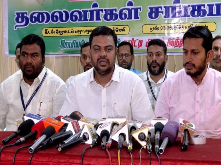 Nellai: Coromandel train accident is due to administrative negligence - SDPI Mubharak கோரமண்டல் விபத்திற்கு நிர்வாக அலட்சியமின்மையே காரணம் - எஸ்டிபிஐ மாநிலத்தலைவர் முபாரக் பேட்டி