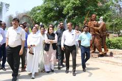 मेयर ने आजादी का अमृत महोत्सव पार्क का लिया जायजा, 20 जून तक काम पूरा करने के निर्देश