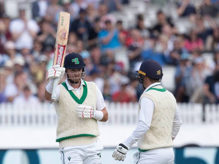 ENG vs IRE test England won by 10 wickets but Ireland batsman Andy McBrine and Mark Adair made highest partnership record for Irish Team ENG vs IRE: हार के बाद भी आयरलैंड ने बनाया अनोखा टेस्ट रिकॉर्ड, 8-9 नंबर के बल्लेबाज़ों ने रचा इतिहास