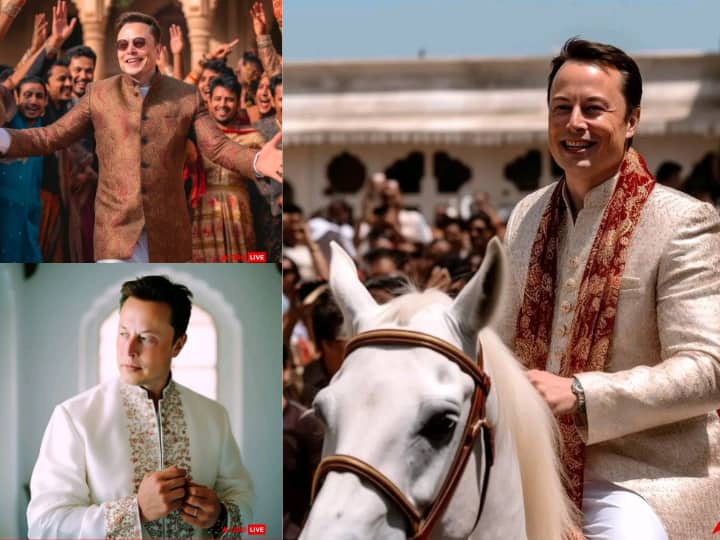 Elon Musk: AI की मदद से दुनिया के दूसरे अबसे अमीर आदमी, एलन मस्क की कुछ तस्वीरें इंडियन वेडिंग लुक में तैयार की गई थी जो सोशल मीडिया पर खूब वायरल हो रही है.