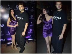 मौनी रॉय के रेस्टोरेंट लॉन्च में स्टाइलिश अवतार में पहुंचे Karan-Tejasswi, पर्पल शॉर्ट ड्रेस में टीवी की 'नागिन' लगीं बेहद ग्लैमरस