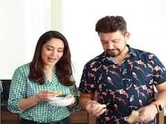 Madhuri Dixit Makes Maharashtrian Favourite Dish With Husband Dr Nene. Watch Video