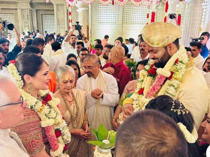 कन्नड़ फिल्मों के एक्टर अभिषेक अंबरीश और एंटरप्रेन्योर अवीवा बिदापा शादी के बंधन में बंध चुके हैं.