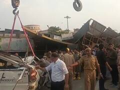 लखनऊ के इकाना स्टेडियम का बोर्ड आंधी में गिरा, गाड़ी में बैठी दो महिलाओं की दर्दनाक मौत