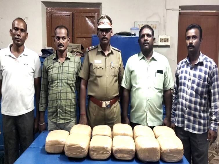 Mayiladuthurai crime news 22 kg of ganja smuggled by train in Tirupati seized TNN Crime: திருப்பதியில் இருந்து  22 கிலோ கஞ்சா கடத்தல் - சீர்காழியில் பறிமுதல்