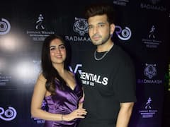 Tejasswi Prakash, Karan Kundrra Snapped At Mouni Roy's Restaurant Launch In Mumbai