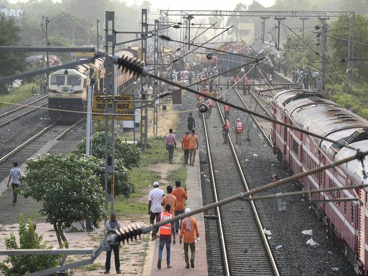The restoration of both the up and down line tracks was completed on Sunday night. (Image Source: PTI)