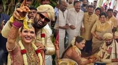 Rajnikanth: ਸਾਊਥ ਸਟਾਰ ਅੰਬਰੀਸ਼ ਦੇ ਬੇਟੇ ਅਭਿਸ਼ੇਕ ਨੇ ਡਿਜ਼ਾਇਨਰ ਅਵੀਵਾ ਨਾਲ ਕੀਤਾ ਵਿਆਹ, ਜੋੜੇ ਨੂੰ ਆਸ਼ੀਰਵਾਦ ਦੇਣ ਪਹੁੰਚੇ ਰਜਨੀਕਾਂਤ