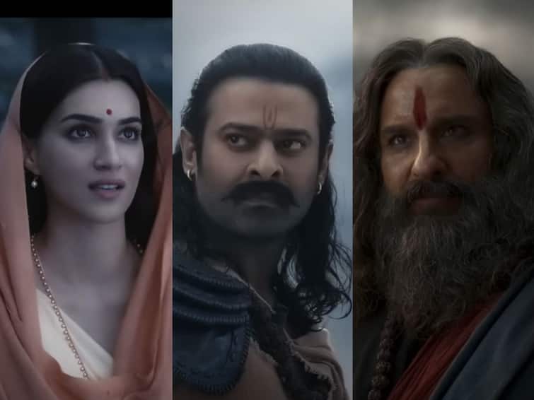Adipurush Action Trailer Saif Ali Khan  Prabhas Kriti Sanon movie second Trailer Adipurush Trailer: 'आदिपुरुष'चा दुसरा ट्रेलर आला प्रेक्षकांच्या भेटीस; डायलॉग्सनं वेधलं लक्ष