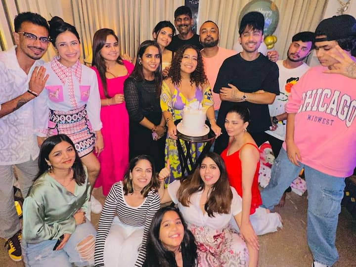 Popular singer Neha Kakkar rang in her 35th birthday on June 6, with her friends and family at her home.