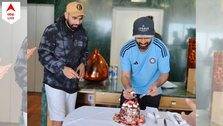 WTC 2023 Ind vs Aus: Team India celebrates Ajinkya Rahane birthday ahead of the World Test Championship final Ajinkya Rahane Birthday: ৩৫ পূর্ণ করলেন রাহানে, ফাইনালের আগে জম্পেশ সেলিব্রেশন টিম ইন্ডিয়ার ক্রিকেটারদের