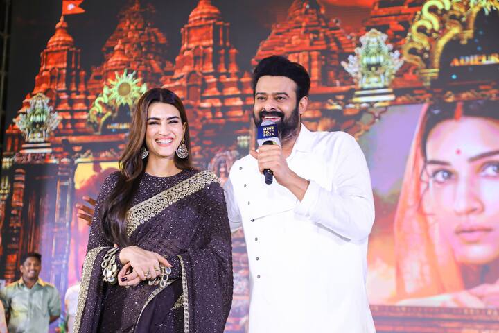 'ఆదిపురుష్'లో సీతగా నటించిన హీరోయిన్ కృతి సనన్ తో ప్రభాస్ 